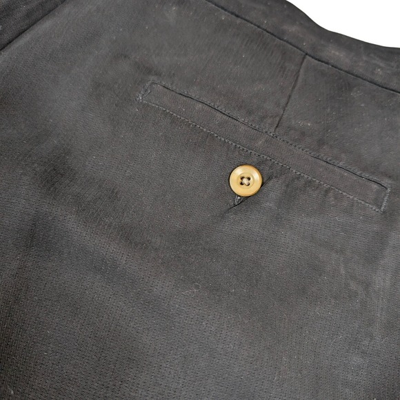 Tommy Bahama Relax Black Silk Pleated Front Chino Shorts Men's Size 35 - Picture 5 of 8